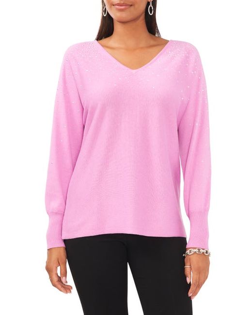 Chaus Bling V-Neck Sweater in at