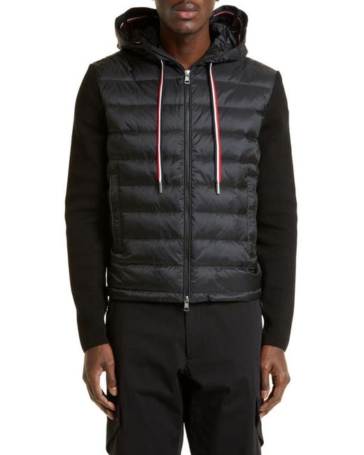 Moncler Quilted Down Knit Cardigan in at