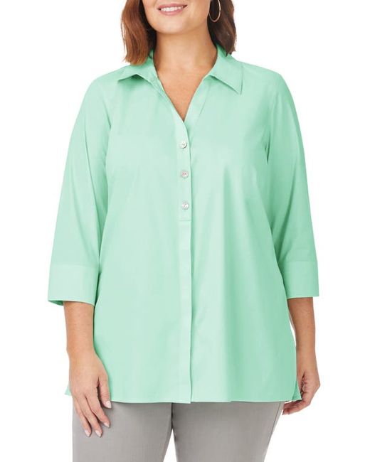 Foxcroft Pamela Non-Iron Stretch Tunic Blouse in at