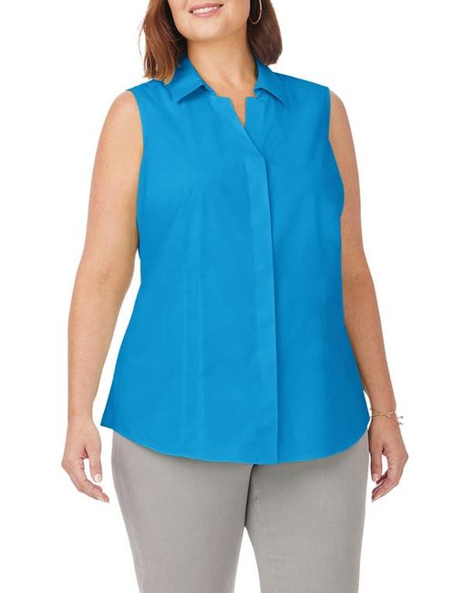 Foxcroft Taylor Sleeveless Button-Up Shirt in at