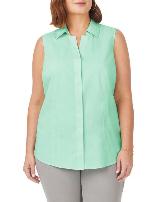 Foxcroft Taylor Sleeveless Button-Up Shirt in at