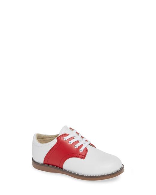 FootMates Cheer Oxford in White/Apple at