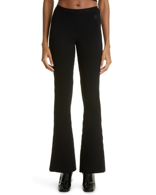 Courrèges Rib Knit Flare Pants in at