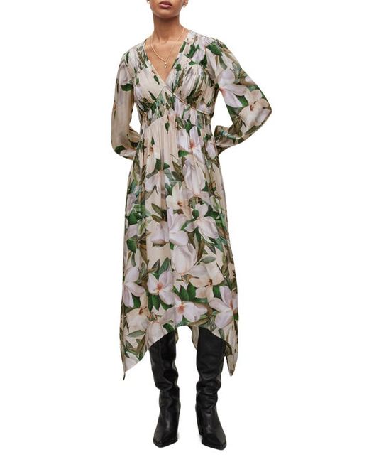 AllSaints Estelle Alessandra Floral Long Sleeve Midi Dress in at