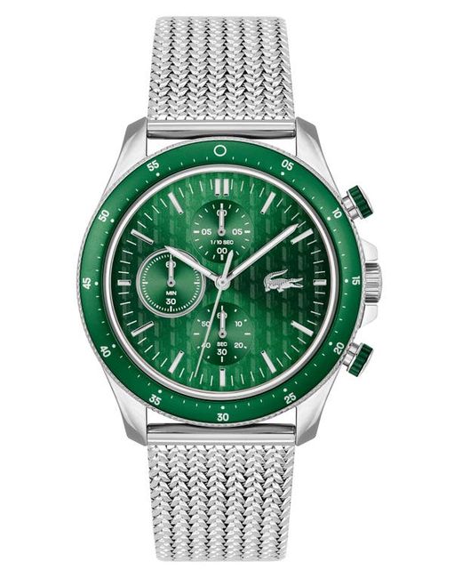 Lacoste Neoheritage Chronograph Mesh Bracelet Watch 43mm in at