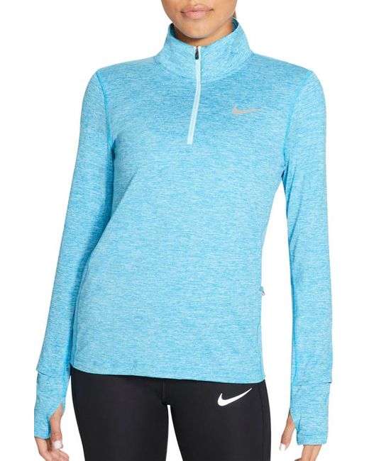 Nike Element Half Zip Pullover in Laser Blue/Reflective at