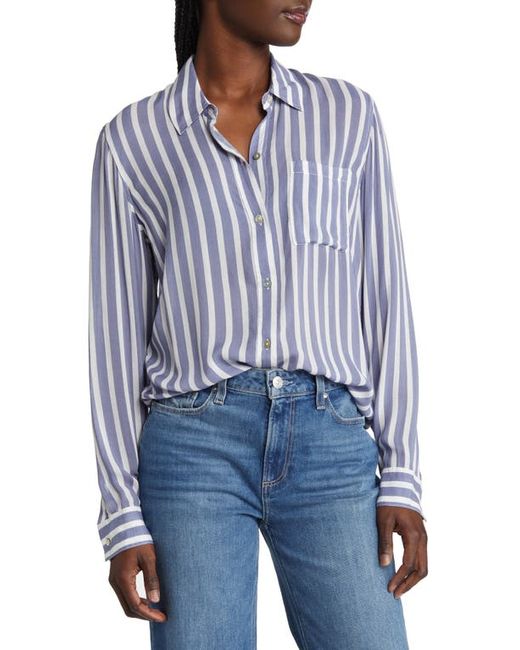 Rails Josephine Stripe Button-Up Blouse in at