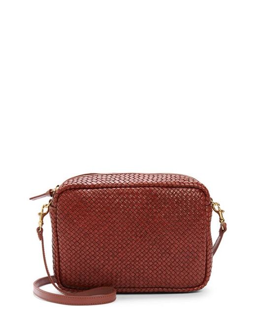 Clare V . Marisol Woven Leather Crossbody Bag in at