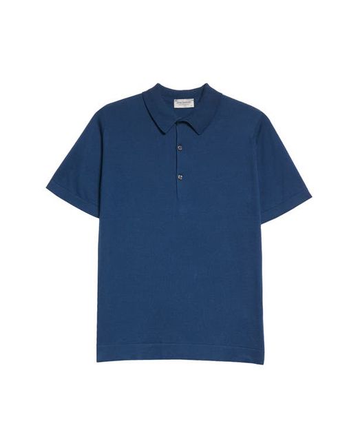 John Smedley Mycroft Cotton Polo Sweater in at