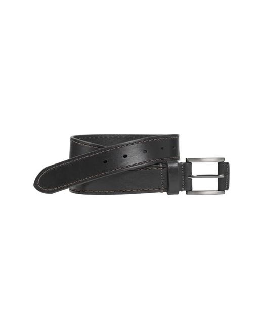 Johnston & Murphy Laser Topstitched Leather Belt in at