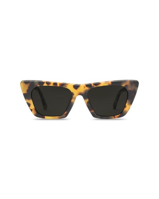 Electric Noli 50mm Polarized Cat Eye Sunglasses in Matte Tort/Grey Polar at
