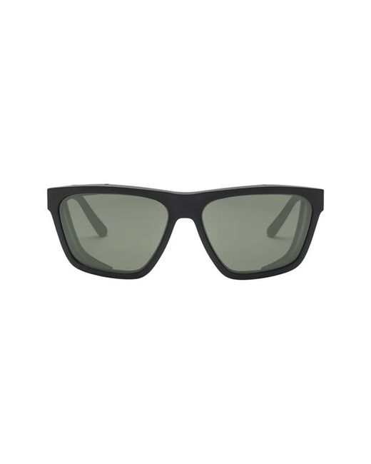 Electric Road Glacier 56mm Polarized Square Sunglasses in Matte Black/Grey Polar Pro at