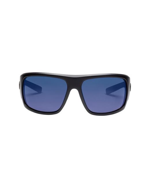 Electric Mahi 49mm Polarized Pro Wrap Sunglasses in Matte Black Polar at
