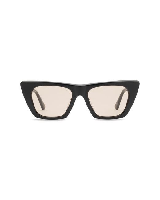 Electric Noli 52mm Polarized Cat Eye Sunglasses in Gloss Amber at