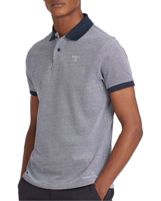 Barbour Two-Tone Piqué Sports Polo in at
