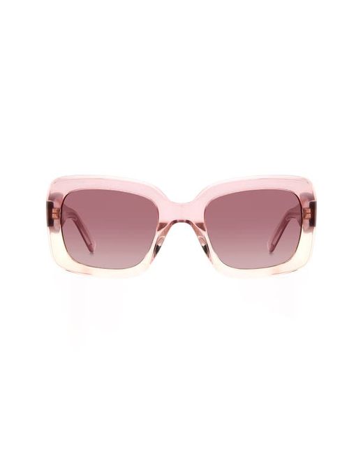 Kate Spade New York bellamys 52mm gradient rectangular sunglasses in Burgundy Shaded at