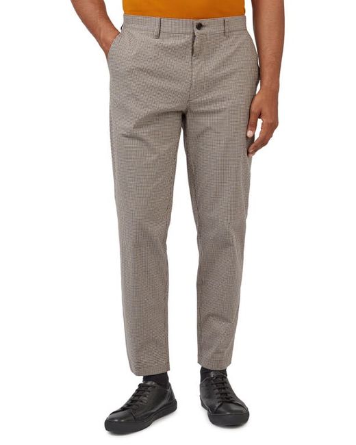 Ben Sherman Slim Fit Minicheck Tapered Pants in at