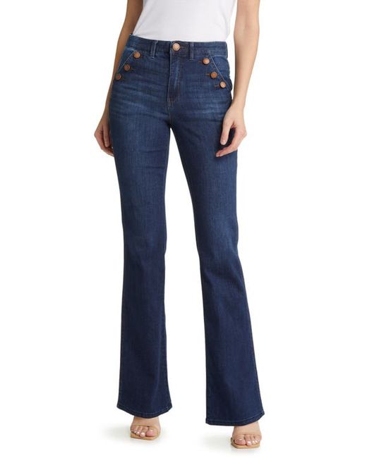 Wit & Wisdom AbSolution Button Trim Flare Jeans in at