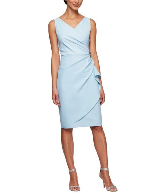 Alex Evenings Side Ruched Cocktail Dress in at
