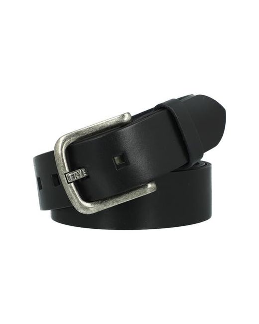 Frye Logo Buckle Leather Belt in at