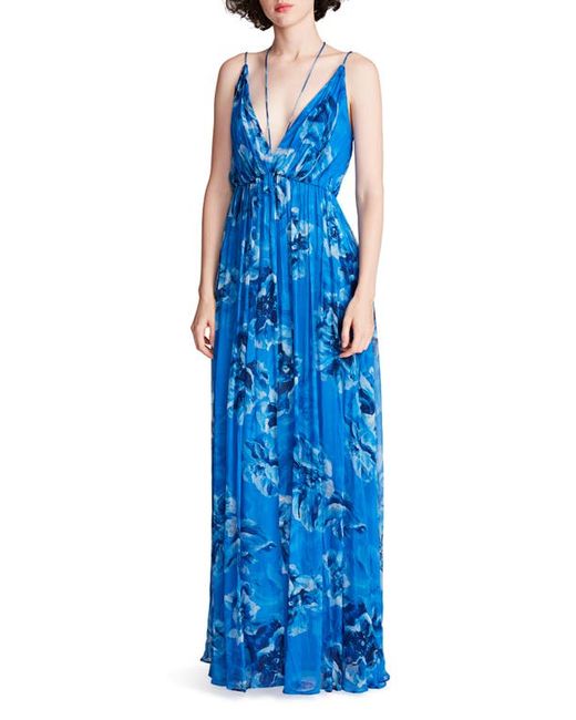 H Halston Mindy Chiffon A-Line Gown in at