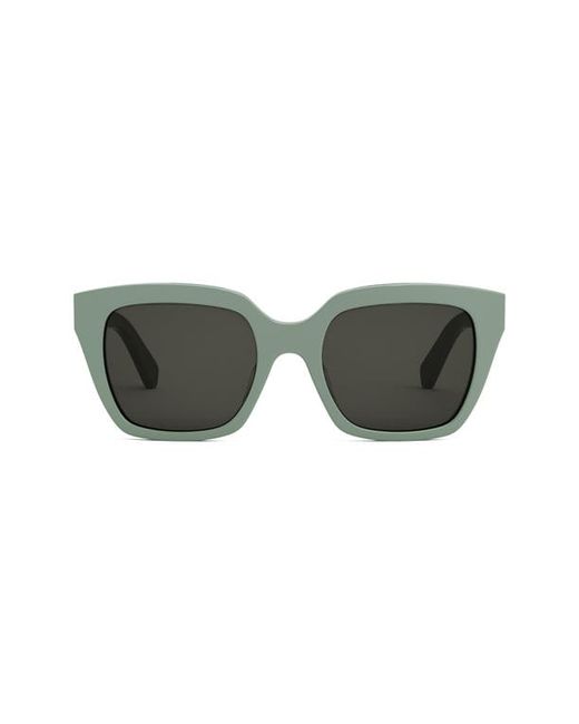 Celine Monochroms 56mm Square Sunglasses in Light Smoke at