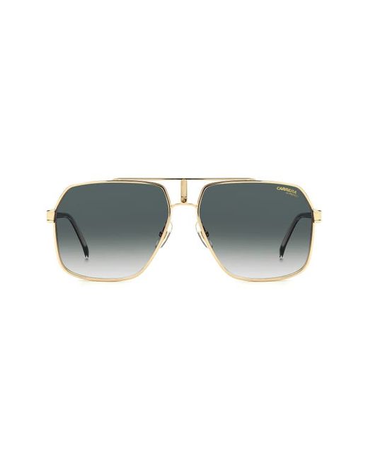 Carrera 62mm Oversize Gradient Navigator Sunglasses in Gold Red Shaded at