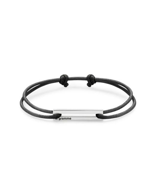 Le Gramme 1.7G Sterling Silver Cord Bracelet in at