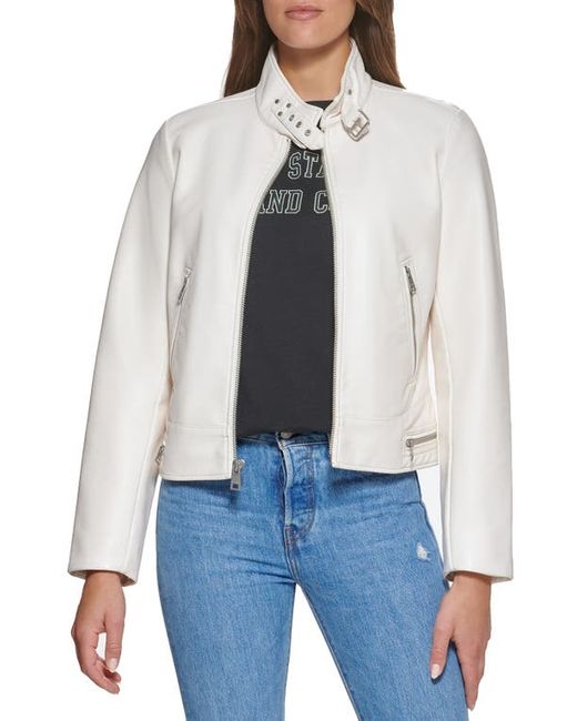 Levi's Faux Leather Racer Jacket in at
