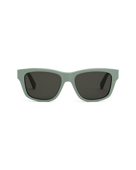 Celine Monochroms 55mm Square Sunglasses in Light Smoke at