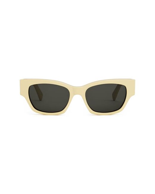 Celine Monochroms 54mm Cat Eye Sunglasses in Shiny Smoke at
