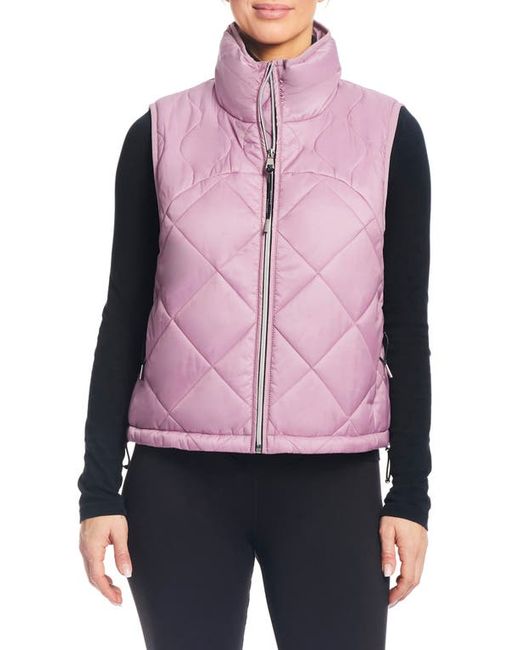 Sanctuary Quilted Water Resistant Crop Vest in at