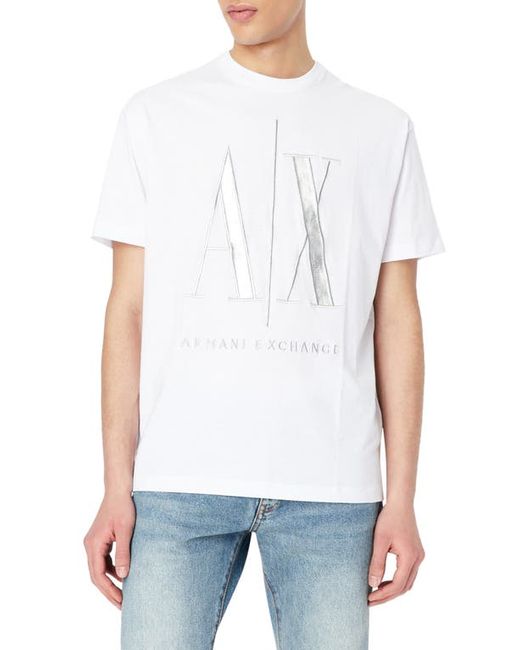 Armani Exchange Icon Cotton Graphic Logo Tee in at