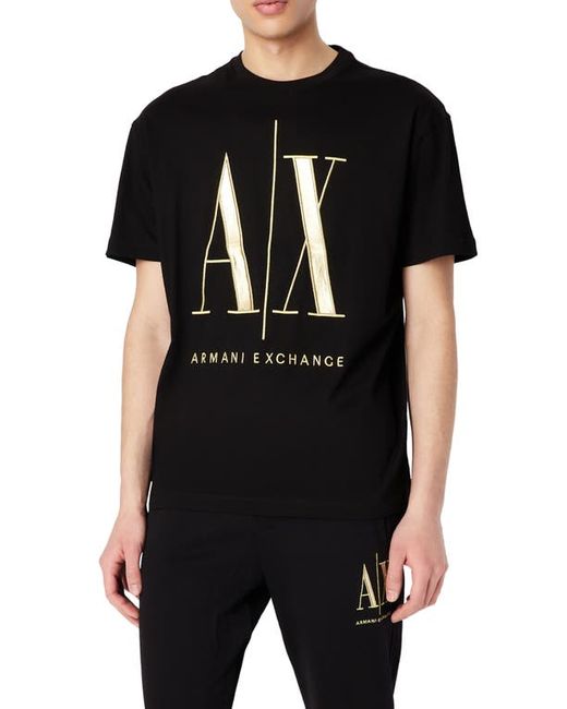 Armani Exchange Icon Cotton Graphic Logo Tee in at