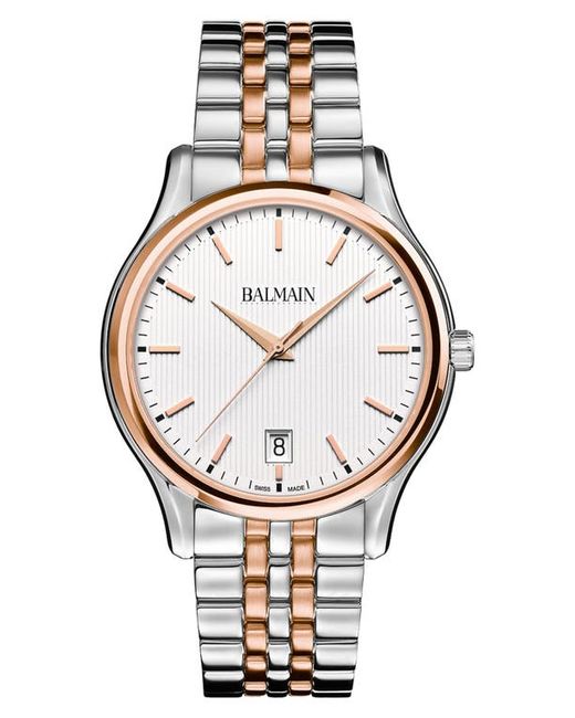 Balmain Watches Beleganza Gent Two-Tone Bracelet Watch 40mm in Stainless Steel/Rose Gold at