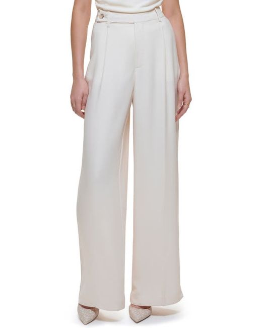 Dkny Crepe Wide Leg Trousers in at