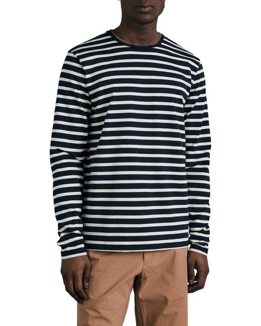 Rag & Bone Breton Stripe Long Sleeve Pima Cotton T-Shirt in at