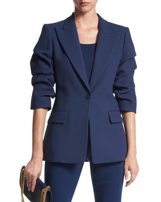 Michael Kors Collection Cate Crushed Sleeve Double Crepe Blazer in at