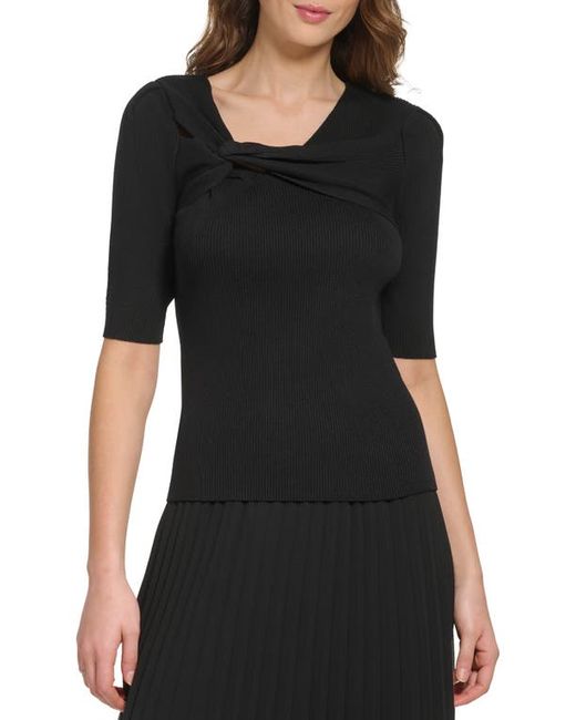 Dkny Knot Detail Rib Sweater in at