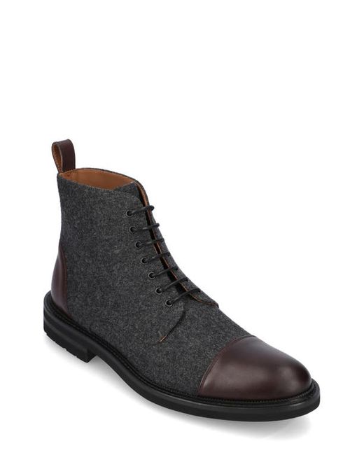 Taft Boot in Grey/Oxblood at