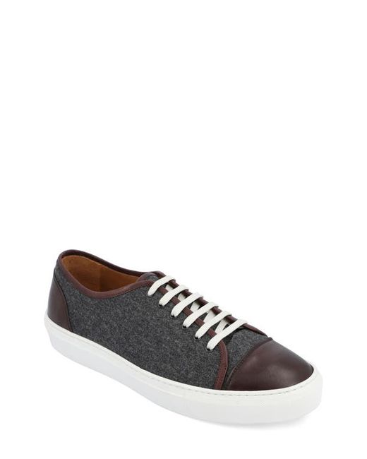 Taft Jack Sneaker in Grey/Oxblood at