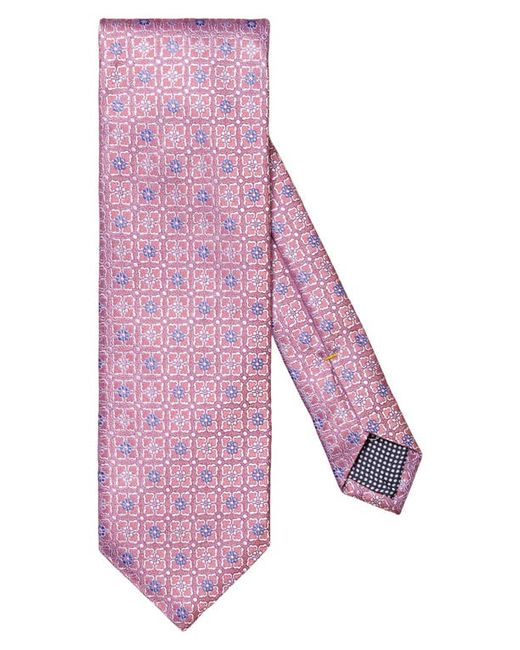 Eton Medallion Floral Silk Tie in at
