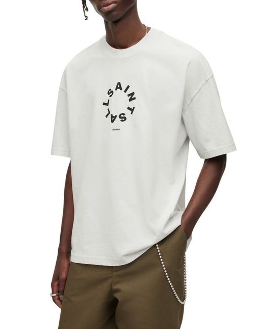 AllSaints Tierra Logo Graphic Tee in at