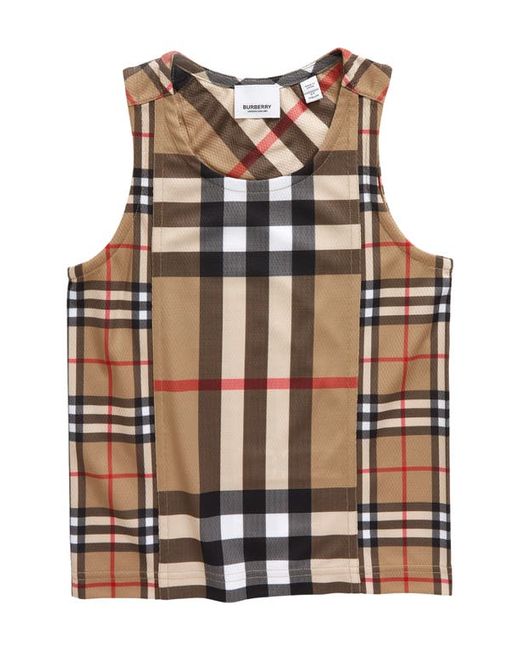 Burberry Martie Check Mesh Tank in at