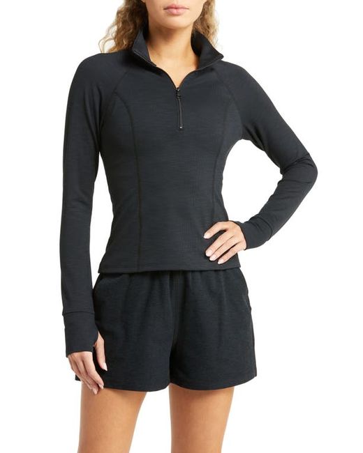 Beyond Yoga Heather Rib Take a Hike Pullover in at