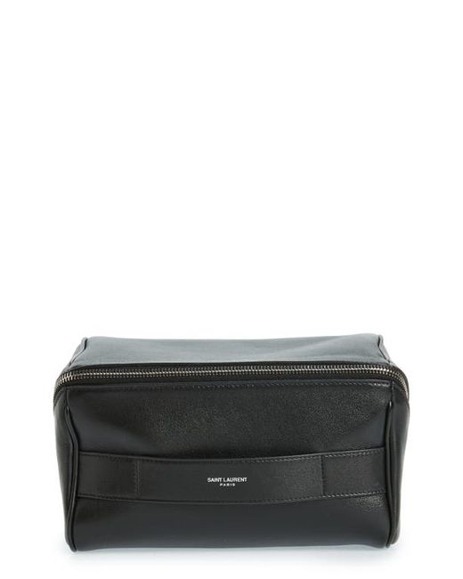 Saint Laurent Cube Leather Toiletry Case in at