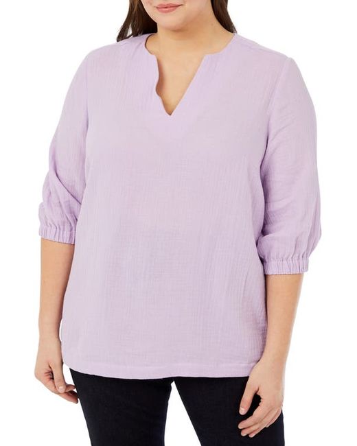 Foxcroft Evie Cotton Gauze Blouse in at