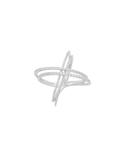 Bony Levy Prism Diamond Crossover Ring in at