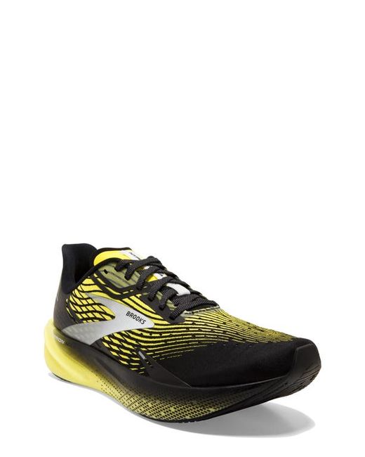 Brooks Hyperion Max Running Shoe in Black/Blazing Yellow at