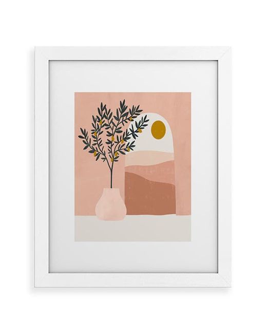 DENY Designs Lemon Tree Framed Art Print in at